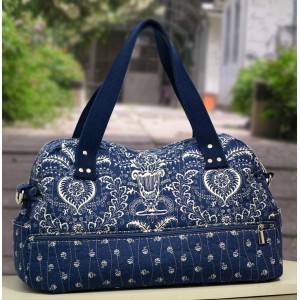 Bolsa Viagem  Floral Azul (30/10)